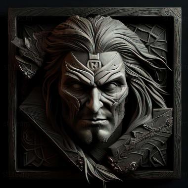 3D model Middle earth Shadow of Mordor   Bright Lord game (STL)